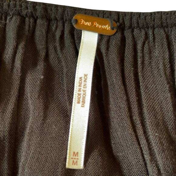 Free People Black Floral Mini Dress - Picture 5 of 10